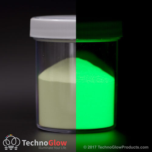 Green glow the dark - in, pigment